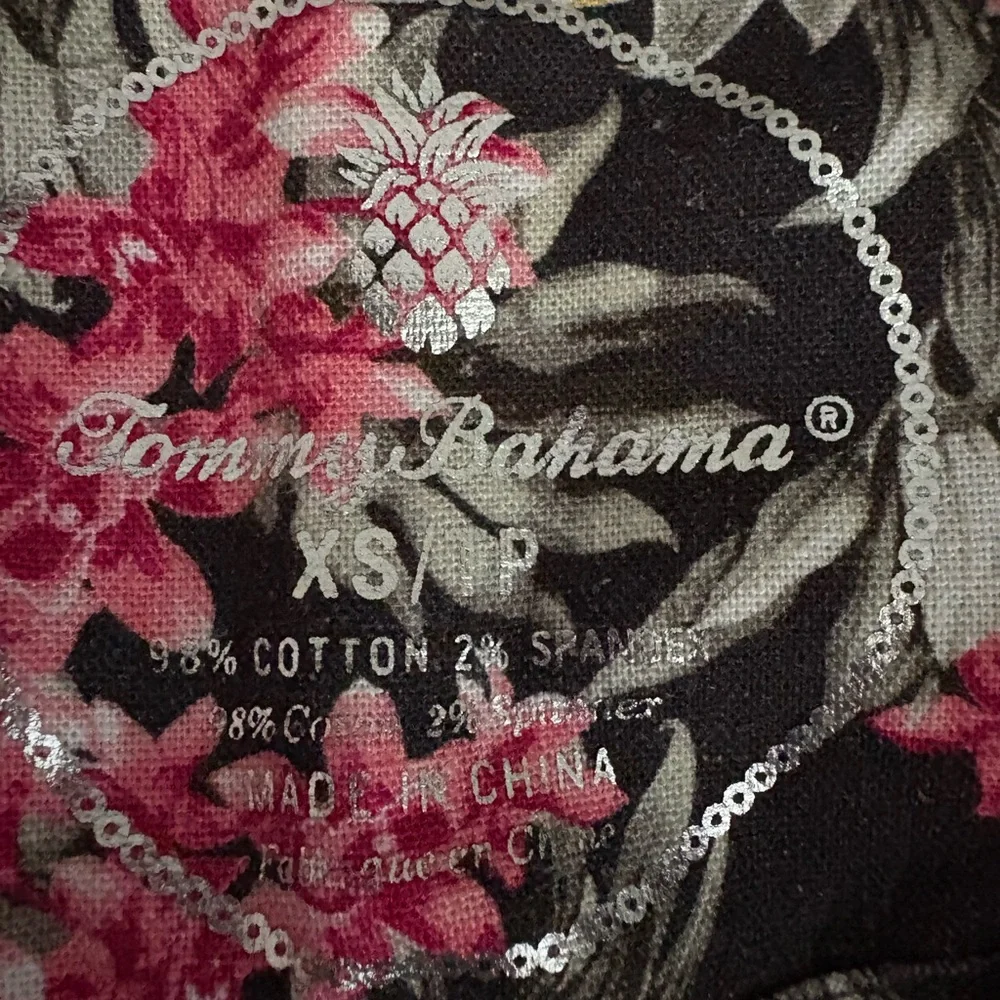 Tommy Bahama Black Blazer with Floral Lining - Picture 3 of 4